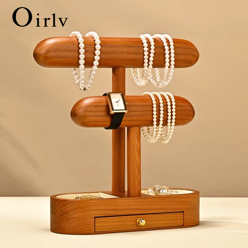 Jewelry And Watches Stores - Oirlv Solid Wood Jewelry Display Stand