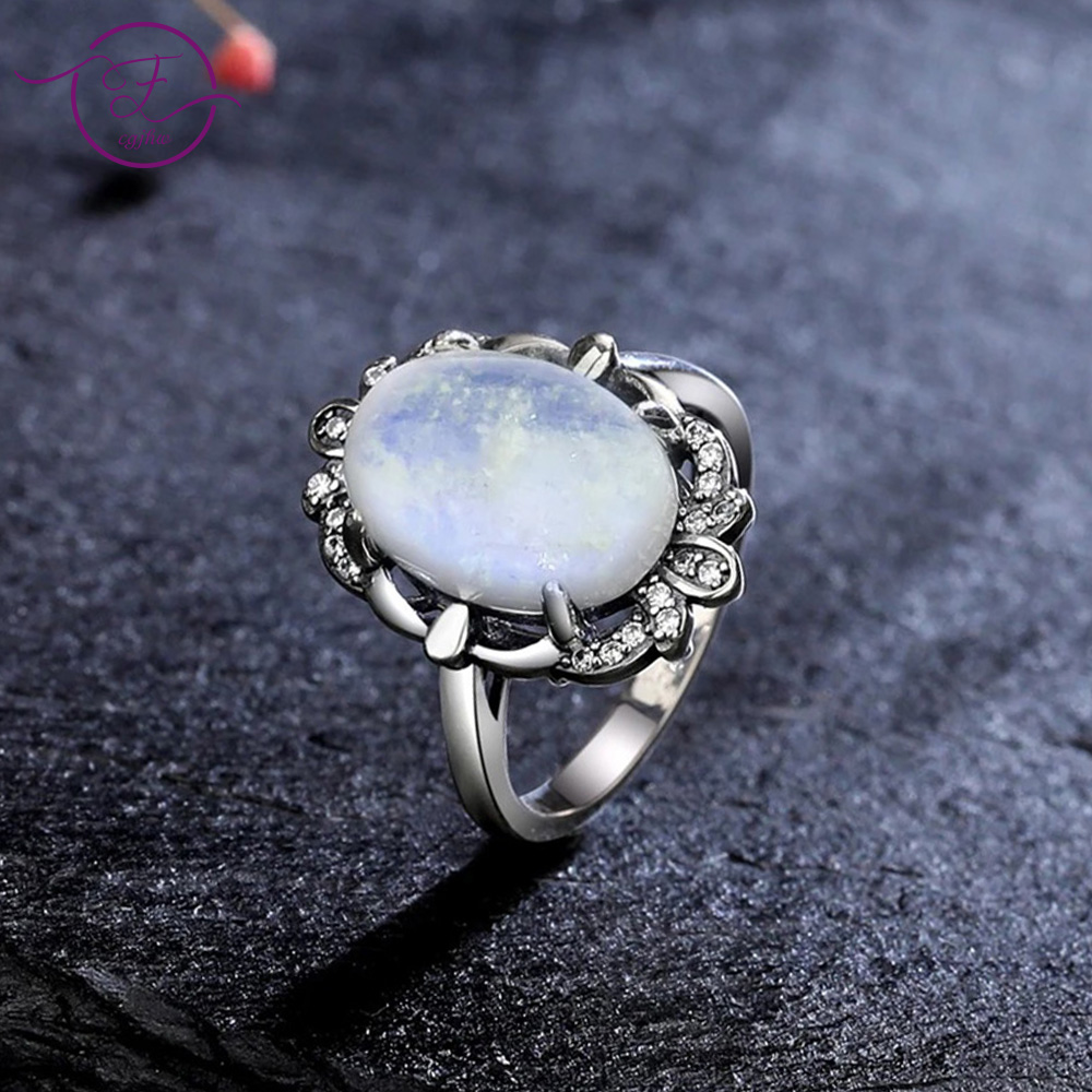 Turquoise Stone Ring - Chất Liệu Bạc 925 Nhẫn Vintage