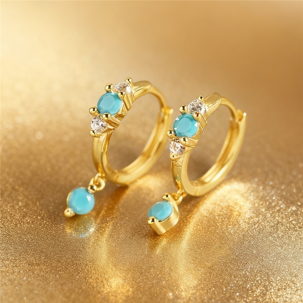 Cute Female Simulated Turquois - đánh giá và giá Turquoise Stone Ring