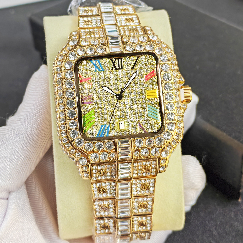 Full Diamond Watch Men NO Logo - đánh giá và giá Jewelry Watches Brands