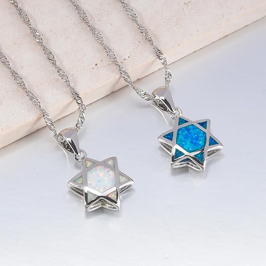 Star of David Opal Pendant Nec - đánh giá và giá The Jewelry & Watches