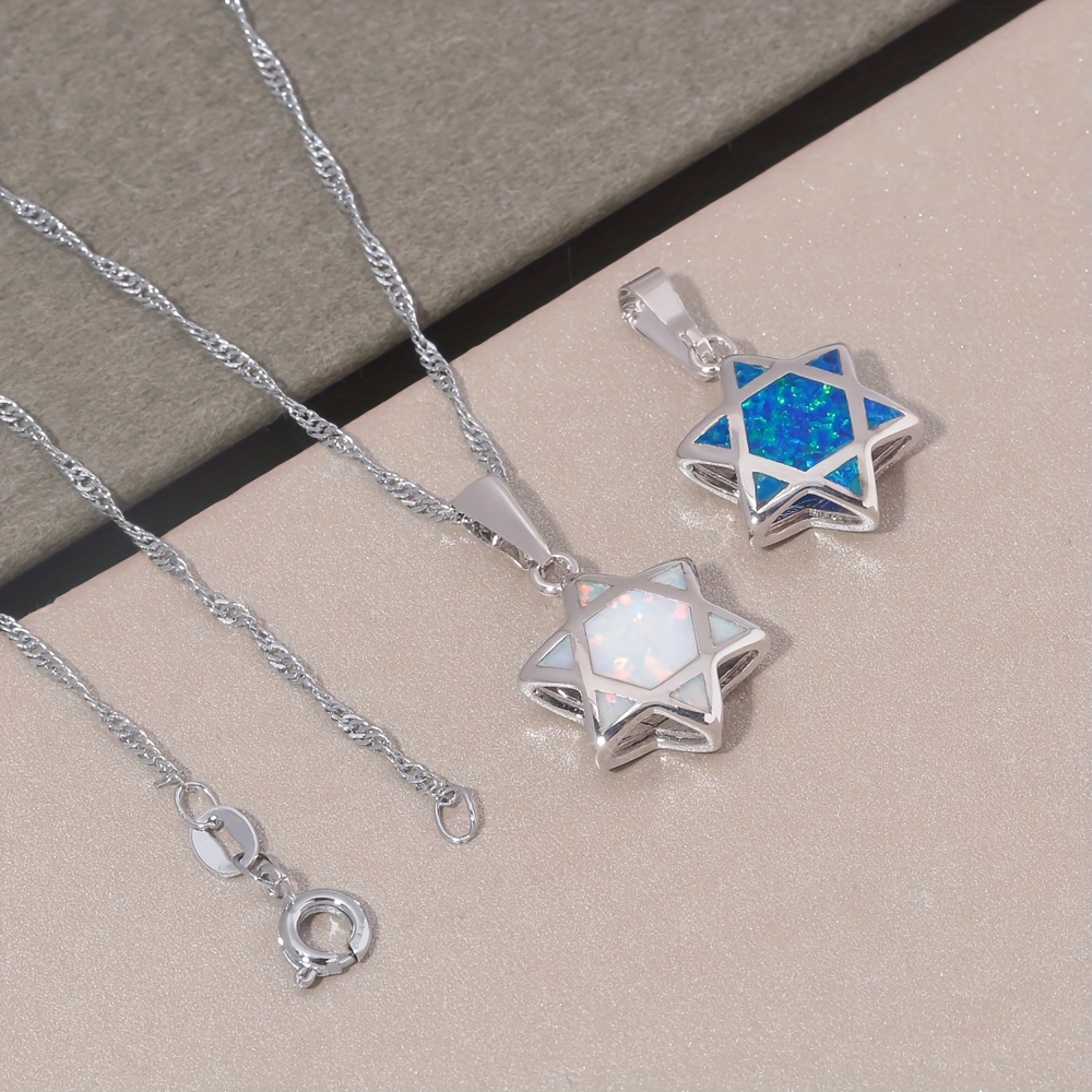 Star of David Opal Pendant Nec - đánh giá và giá The Jewelry & Watches