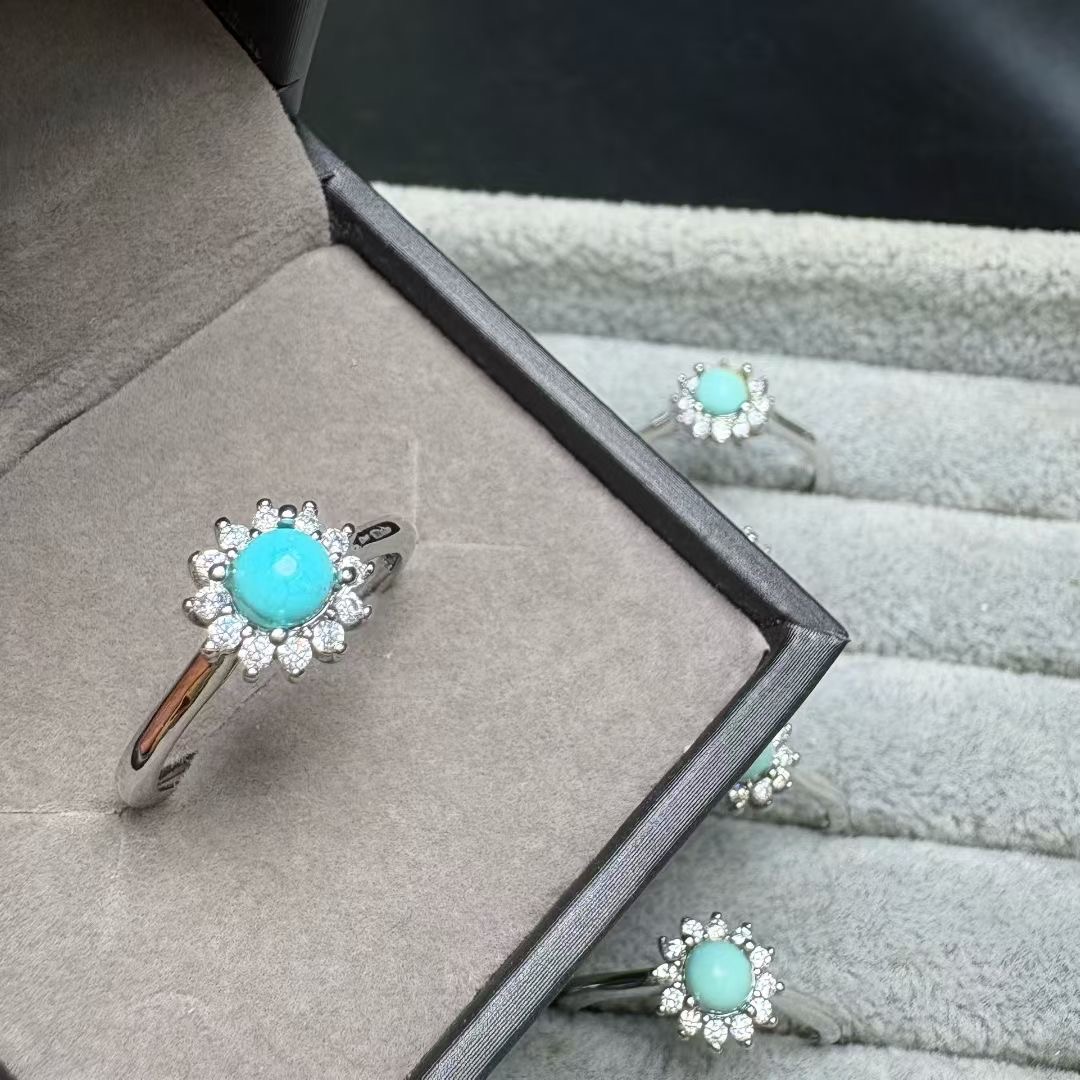 1Pc Fengbaowu Natural Turquois - đánh giá và giá Turquoise Stone Ring